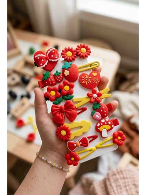 Elas Home Kırmızı Çoklu Set Toka