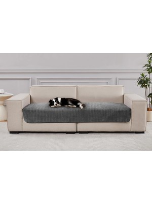 Odea Tr Koltuk Kılıfları Koltuk Kılıfları, 83,8 x 177,8 cm Kaymaz Köpek Matı Evcil Hayvan Pedi Battaniyesi, Koltuk Sandalyesi Yatar Yatak, Mobilya Koruyucu Yıkanabilir (Koyu Gri)