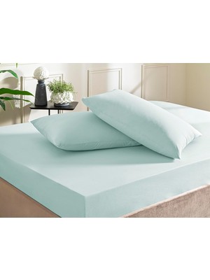 Odea Tr Taç Color Dreams Ranforce Queen Size Fitted Çarşaf Seti Mavi