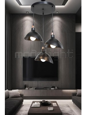 Odea Tr Ag Lightdesign Siyah Sarkıt Avize Yatak Odası Salon Mutfak Koridor Lamba 22 AGNM42