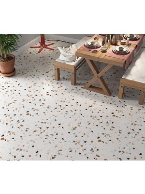Odea Tr Stickerart Yer Kaplama Zemin Kaplama Folyosu 65X130 cm Terrazzo Mermer