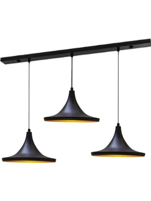 Odea Tr Retro Rustik Vintaeg Metal Sarkıt Üçlü Masa Üsüt Sarkıt Avize MYL002724