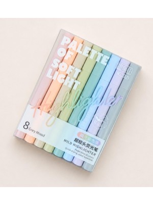 Odea Tr 8'li Soft Renkler Mild Highlighter Kalem Seti