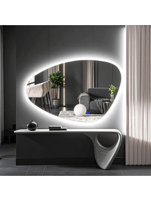Odea Tr Luce Led'li Lavabo & Banyo Aynası (Dokunmatik Sensörlü) Beyaz LED 120 x 80