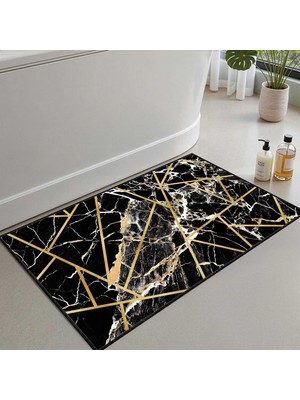 Tr Banyo Paspası, Yumuşak Banyo Halısı, Kaymaz Dot Tabanlı, Su Emici, Makinede Yıkanabilir - 8