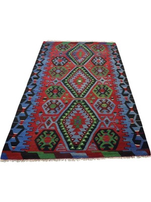 Odea Tr Zehra Abla Halı El Dokuma Zarif Pamukkale Denizli Yörük Yün Kilim 6275 Çok RENKLI-160 x 280