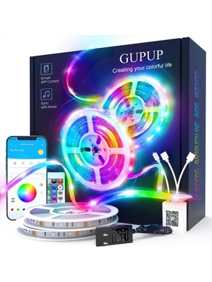Odea Tr 100 Ft LED Şerit, Halat Işıkları,bluetooth App Kontrolü,renk Değişen Şerit Işıklar Müzikle Senkronize,yatak Odası Için LED Işıklar