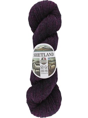 Odea Tr Shetland Örgü Ipi Koyu MOR%100 Shetland Yün 50G 280M (76126)