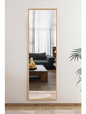 Odea Tr Boy Ayna Antre Koridor Konsol Duvar Salon Banyo Wc Ofis Çocuk Yatak Odası Boy Aynası,meşe 40X120