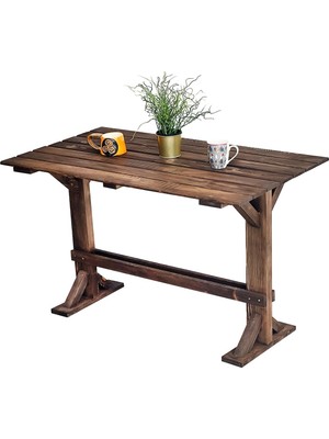 Odea Tr Mutfak Masası Ahşap Bahçe Masası Ağaç Masa 5139 Kahverengi 110 x 60