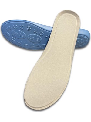 Odea Tr Visco Confor, Memory Foam, Ortopedik Ayakkabı Tabanlığı, Ortapedik Memory Foam Insole Tabanlık (Açık Gri, 42)