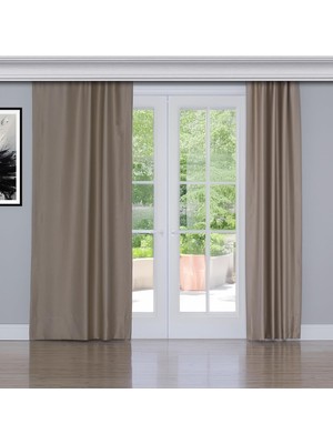 Odea Tr Fabric Design Blackout Nohut Rengi Karartma Özellikli Fon Perde 100 x 200