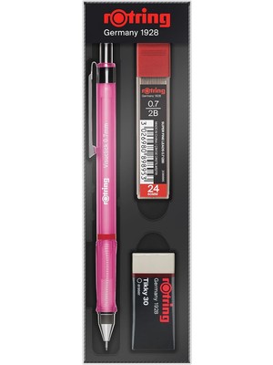 Odea Tr Visuclick Mekanik Kurşun Kalem Uç Silgi Seti 2b, 0.7 Mm, Pembe