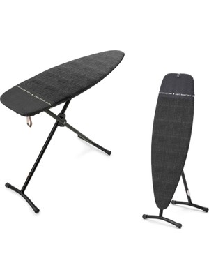 Odea Tr Buhar ve Ütü Masası D, 53,1 x 17,7 INÇ/135 x 45 cm (Kot Siyah), 2'si 1 Arada Büyük Ütü Tahtası, Buhar Jeneratörü, Ütüler ve Presleme Için, Katlanabilir, Isıya Dayanıklı Dinlenme Alanı