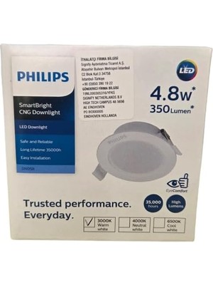 Odea Tr 4,8W LED Spot 3000K Sarı Işık 350LÜMEN Delik Çapı 75-85 mm Plastik Kasa