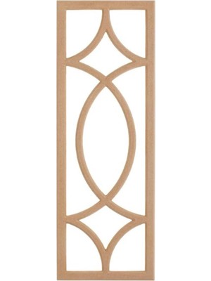 Odea Tr Ayna Kanallı Boyanabilir Dekoratif Duvar Çerçeve 18MM Ham Mdf 35X100 cm