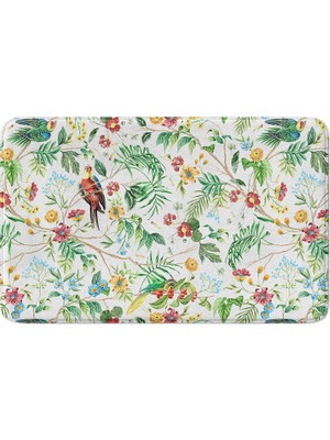 Odea Tr Banyo Paspası, Kaymaz Taban, Makinede Yıkanabilir, Çok Amaçlı Halı, Banyo Dekoru (40X60CM)