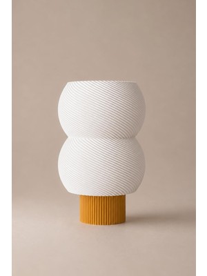 Odea Tr Nido Dekoratif Masa Lambası, E14 LED Uyumlu Modern Abajur Altın Sarı