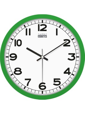 Odea Tr 31 cm Akar Saniye Sessiz Mekanizma Duvar Saati