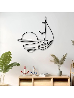 Odea Tr Minimalist Metal Duvar Dekoru – Modern Salon ve Ofis Süsü