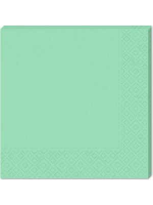 Odea Tr Süsle Bebek ve Parti Makaron Peçete, 33 x 33 cm - 16 Adet - Yeşil