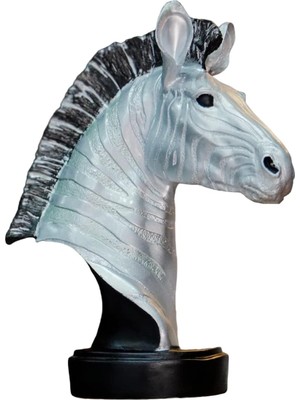 Odea Tr Simli Desenli Köpüklü Zebra Heykeli – Vahşi Yaratık Figürü, Dekoratif –mükemel Orijinal Tasarım