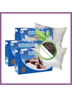 Bezos Süper Bonie Gürültüsüz Uyku Yastığı 3 Adet Karabuğday Yastığı 50X70CM Rengaren