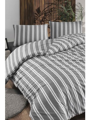 Odea Tr Nenanresim Takımı Tek Kişilik 100X200 Lastikli Çarşafyorgan Kılıfıy.kılıfı Çizgili Siyah, Ely Parker, 100 x 200