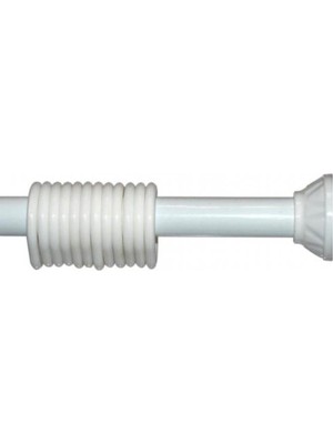 Odea Tr Banyo Perde Askısı, Duş Perdesi Borusu 120-200CM, Beyaz, Ayarlanabilir