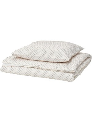 Odea Tr Bandknıppe Serisi, Tek Kişilik Nevresim Seti, 150X200/50X60 Cm, Beyaz-Bej Beyaz-Bej #ffffff