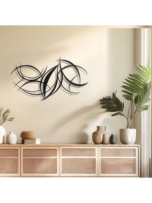 Odea Tr Minimalist Metal Duvar Dekoru – Modern Salon ve Ofis Süsü