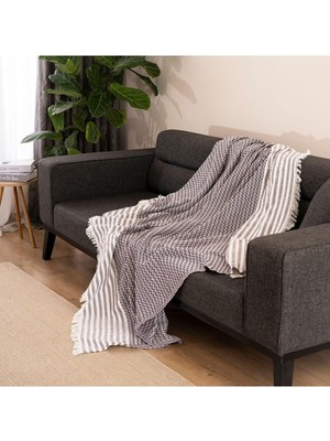 Odea Tr Naturel Koltuk Örtüsü/şalı Violet Violet 170 x 210