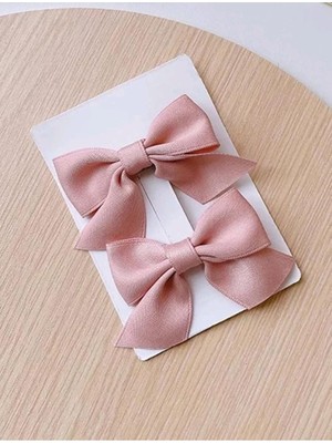 Odea Tr Lily 2 Adet Fiyonk Klips Toka, Pudra, Kız Çocuk
