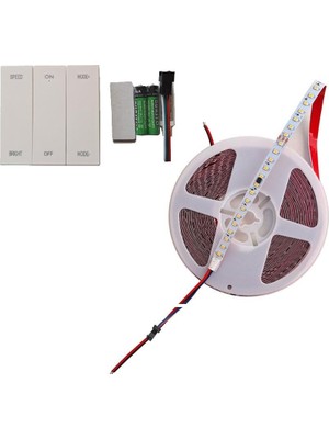 Odea Tr Akan Rgb Şerit Pixel LED 120 LED 24V 10M Gün Işığı Kumandalı Trafosuz