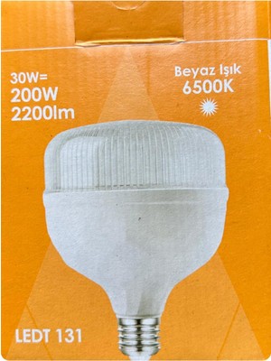 Odea Tr LED Ampul, 30W (200W Eşdeğer), 6500K Beyaz Işık, E27 Duy, Torch Model