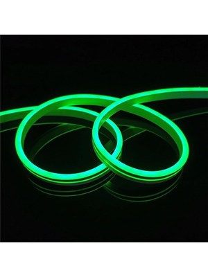 Odea Tr Dekoratif Esnek Neon LED Şerit 12V IP67 5X12MM - Yeşil