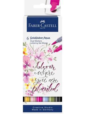 Odea Tr Goldfaber Aqua Çift Uçlu Sanatsal Markör 6'li Kaligrafi