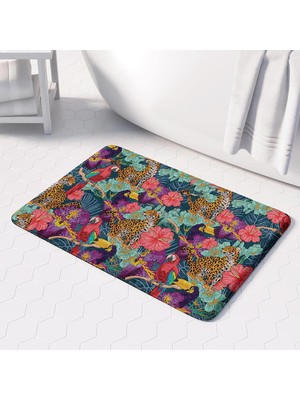 Odea Tr Banyo Paspası, Kaymaz Taban, Banyo Halısı, Makinede Yıkanabilir