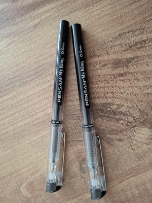 Odea Tr Jel Tükenmez Kalem 0,5 mm Iğne Uçlu, Mürekkep – Metal Klipsli, Ergonomik Gövde – Okul, Ofis ve Günlük Kullanım (Siyah, 2'li)