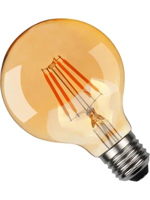 Odea Tr Rustik LED Ampul G95 Glop E27 Amber 6W