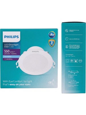 Odea Tr Eridani DL190B 7W 550 Lumen 6500K Beyaz Işık 10CM Kesim Yeri