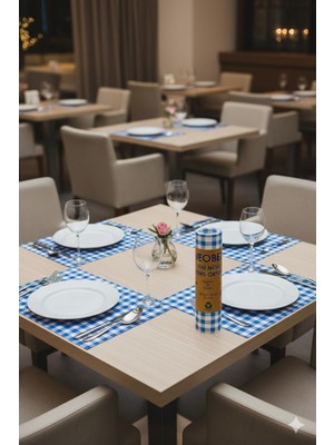 Odea Tr Yeni Nesil Servis Örtüsü 32X42 cm 18 Adet Mavi (Runner&amerikan Servisi)