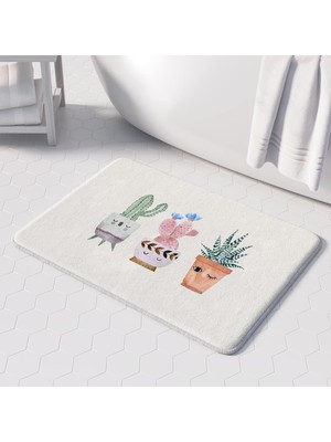 Odea Tr Banyo Paspası, Kaymaz Taban, Banyo Halısı, Makinede Yıkanabilir