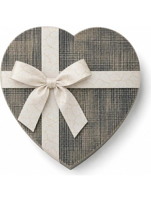 Odea Tr Hediye Kutusu, Kalp Şeklinde, Iç Içe 3 Adet, 22X19X8 Cm, Farklı Renk Seçenekleri (Gri-Yeşil)