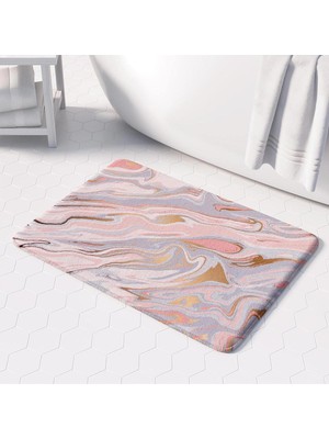 Odea Tr Banyo Paspası, Kaymaz Taban, Banyo Halısı, Makinede Yıkanabilir