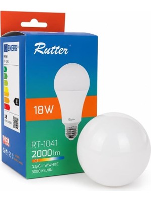 Odea Tr RT-1041 18W E27 LED Ampul 3000K Sarı Işık 2000 Lümen | Yüksek Parlaklık - Aydınlatma