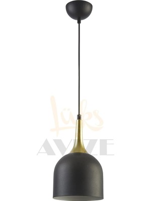 Odea Tr Reına Modern Tasarım Metal Başlık Siyah Renk Sarkıt Cafe - Mutfak Tekli Avize