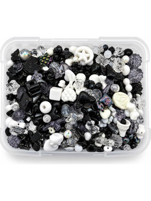 Odea Tr Gece Siyahı Karışık Boncuk & Charm Seti 100 Gram