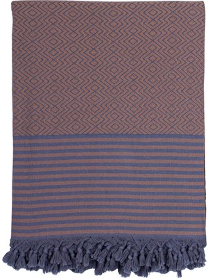 Odea Tr Püskül Çift Kişilik Yatak Örtüsü ve Pike |%100 Pamuklu Ince Hafif Yazlık Battaniye | Boho Dekoratif Koltuk Örtüsü | Çok Amaçlı Çeyizlik Günlük Kullanım (Kahverengi, 200X250 cm Çift Kişilik Pike)