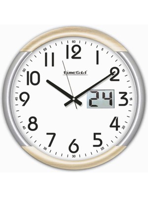 Odea Tr M3 Decorium Dijital Takvimli Mekanik Klasik Sessiz Büyük Duvar Saati